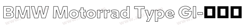 BMW Motorrad Type Gl字体转换 BMW Motorrad Type Gl字体转换